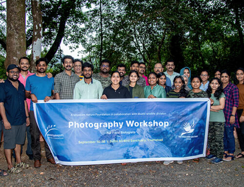 Photography workshop conducted for field biologists at Thattekkad Bird Sanctuary